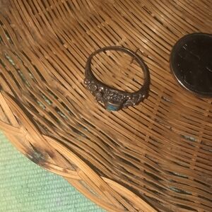 5 For $15 Turquoise And Silver Ring Size 6.5